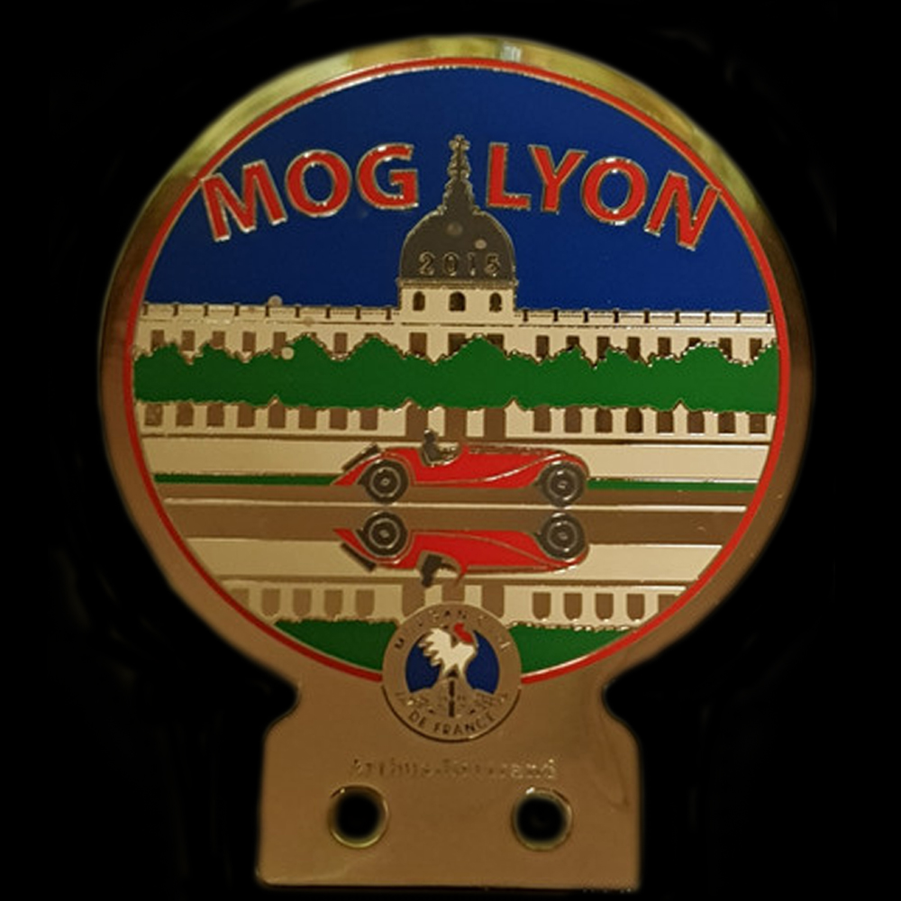 Morgan Club de France MOG Lyon car badge